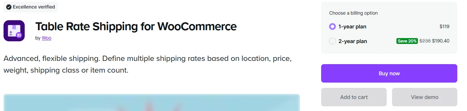 Table Rate Shipping