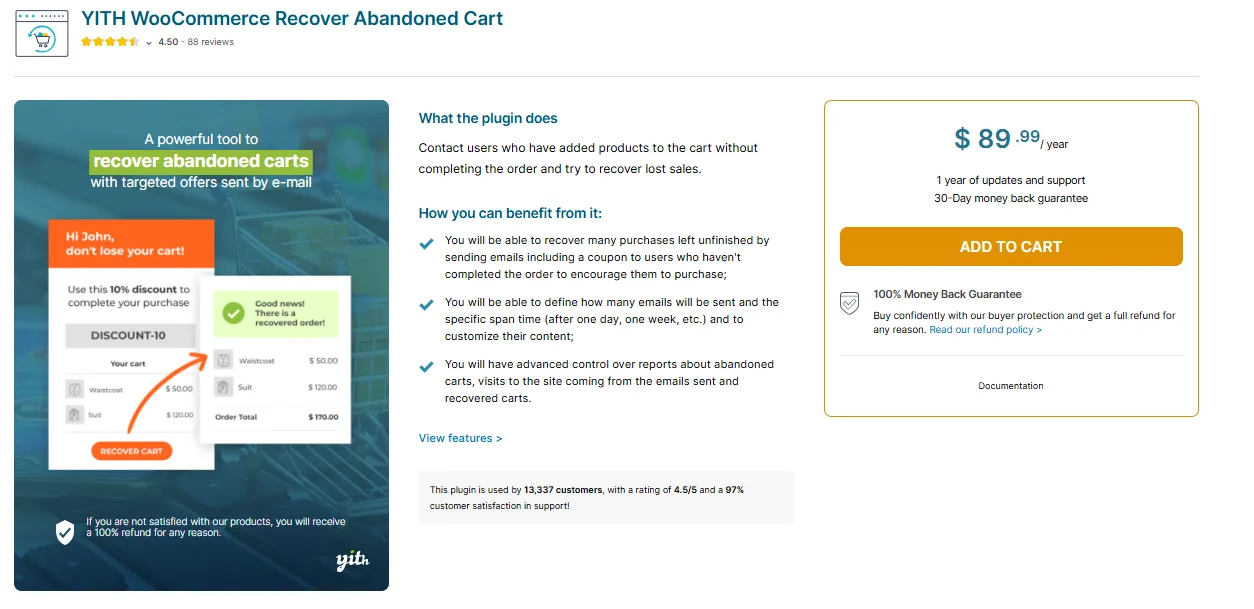 WooCommerce Recover Abandoned Cart