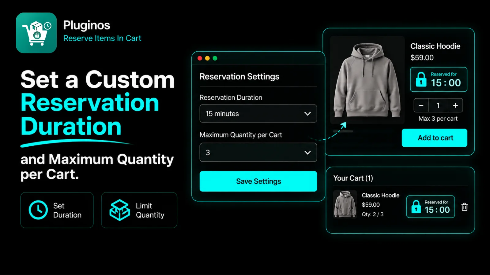 custom reservation duration