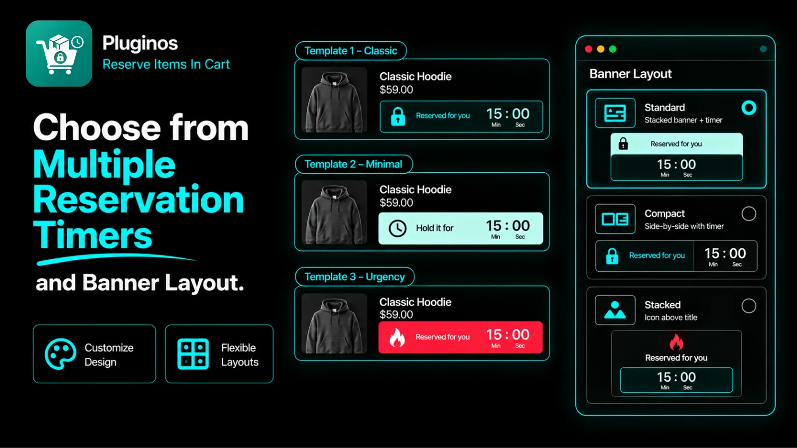 Choose from multiple reservation timers