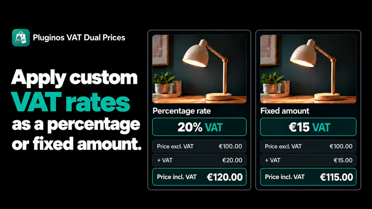 Add custom vat rates percentage fixed amount